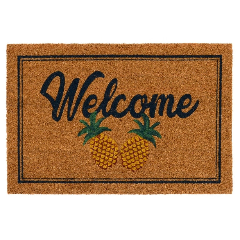 Pineapples 24x36 Coir Doormat by Kosas Home