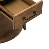 Pinebrook Ridge Weathered Toffee Round End Table
