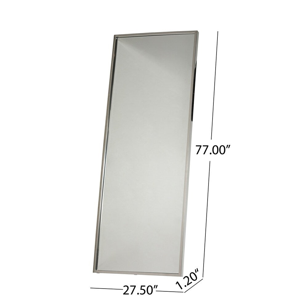 Pinefield Modern Rectangular Standing Mirror by Christopher Knight Home - Mirror, Stainless