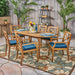 Pines Outdoor 7 Piece Acacia Wood Dining Set by Christopher Knight Home