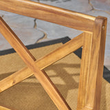 Pines Outdoor 7 Piece Acacia Wood Dining Set by Christopher Knight Home
