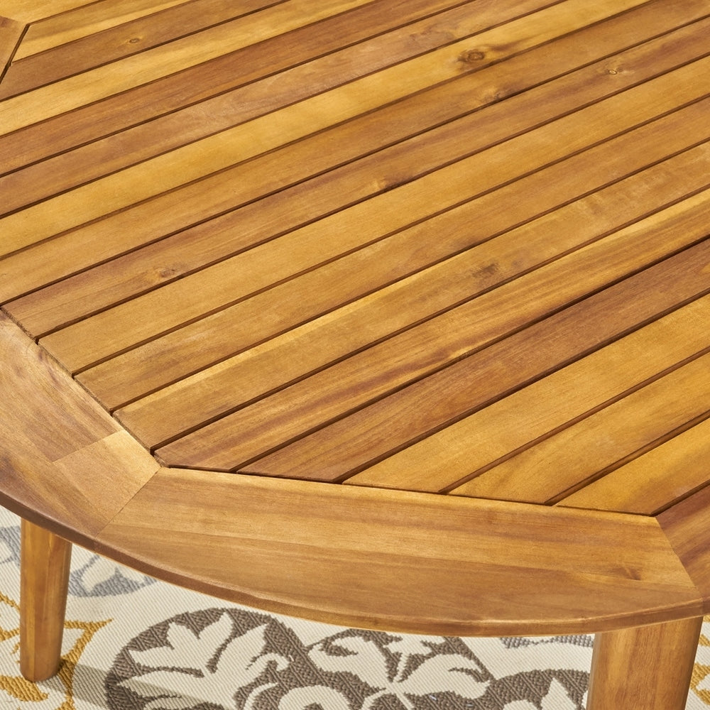 Pines Outdoor 7 Piece Acacia Wood Dining Set by Christopher Knight Home