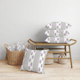 Pink And Green Anemone Artistry Faux Suede Throw Pillow