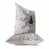 Pink And Platinum Mystic Silence Faux Suede Throw Pillow Zipper
