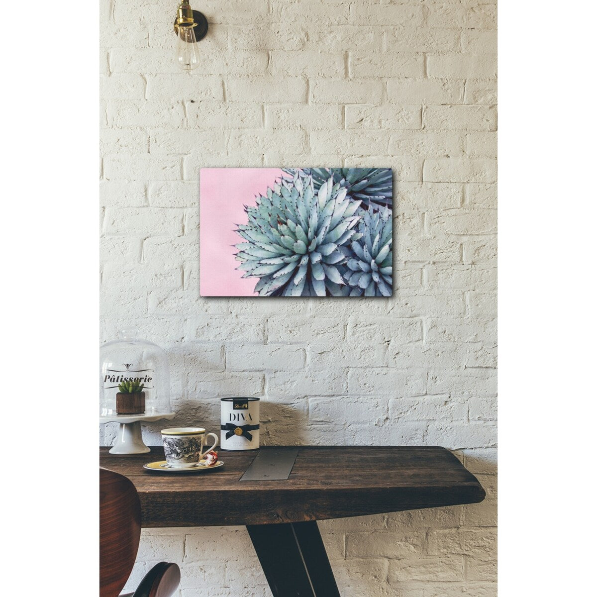 Pink Crush IX 20x16 Gallery Wrapped Stretched Canvas