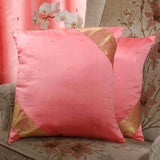 Pink-Decorative handcrafted Cushion Cover, Throw Pillow case Euro Sham-6 Sizes