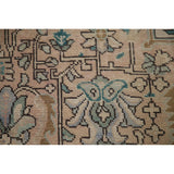 Pink Distressed Tabriz Persian Rug Hand-knotted Vintage Wool Carpet - 8'1" x 11'3"