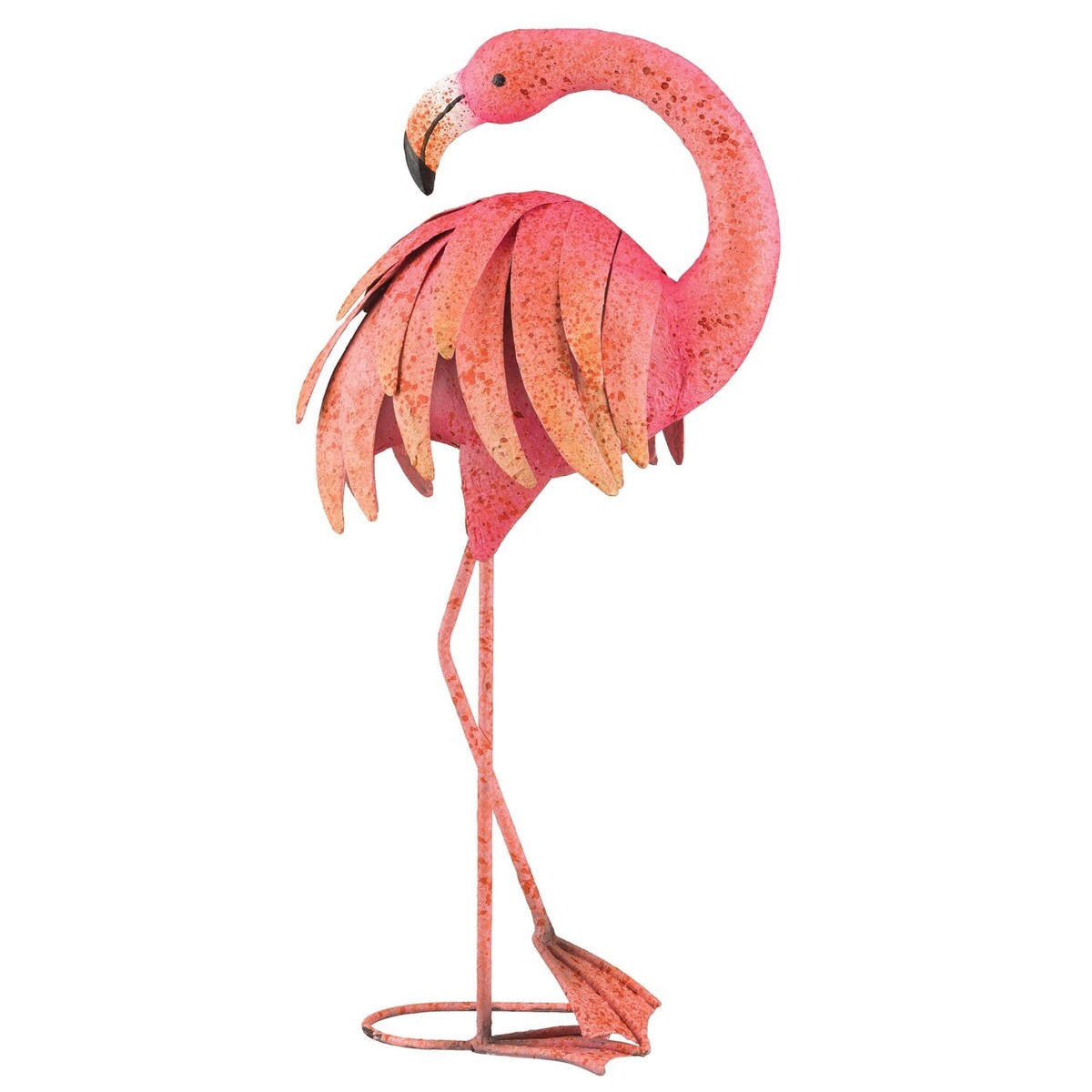 Pink Flamingo 25 - Preening - 9.5"x6"x25"