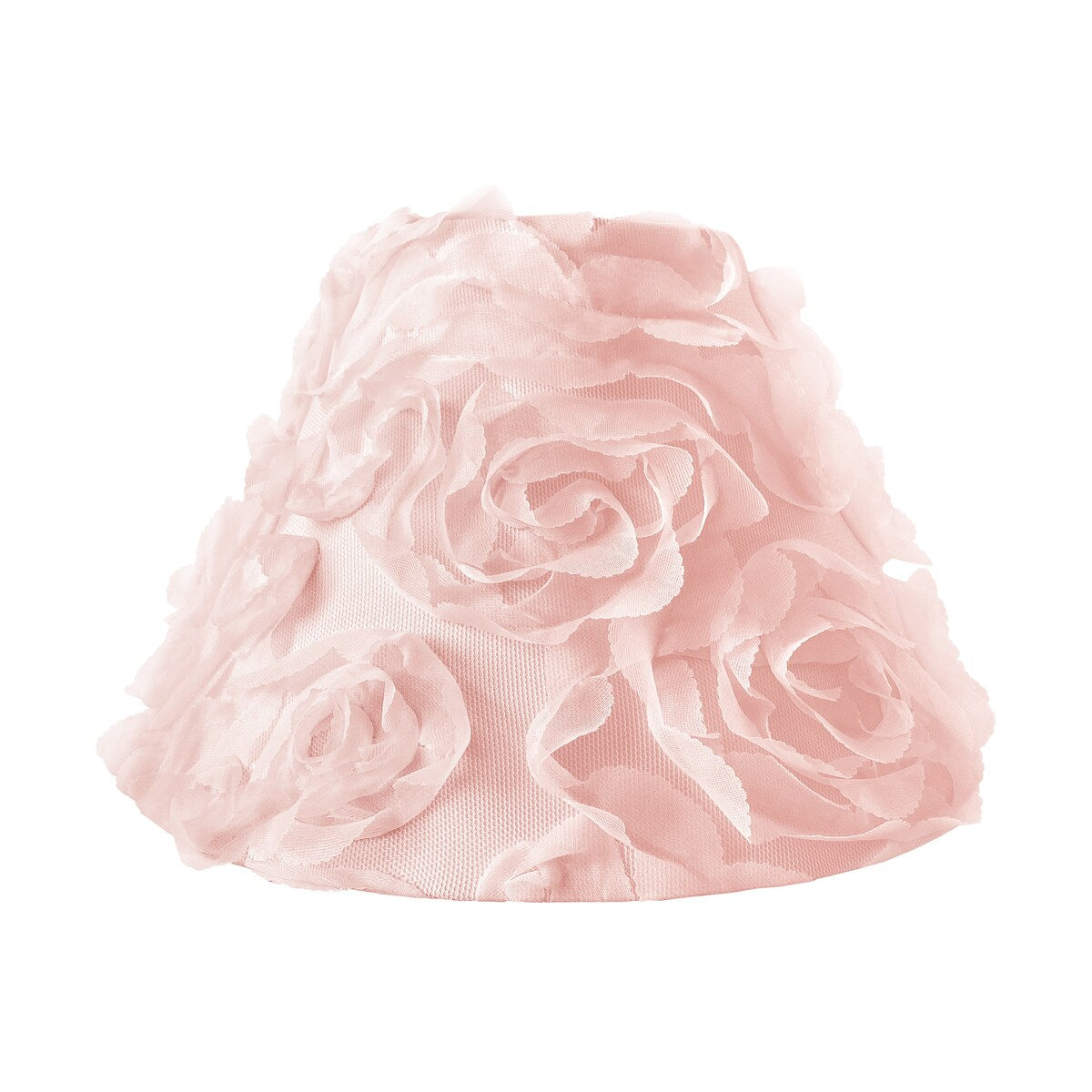 Pink Floral Rose Lamp Shade - Solid Light Blush Flower Luxurious Elegant Princess Vintage Boho Shabby Chic Luxury Glam Roses