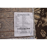 Pink Geometric Hamedan Persian Vintage Rug Hand-Knotted Wool Carpet - 4'1" x 6'6"