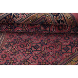 Pink Geometric Kashan Oriental Area Rug Wool Handmade Carpet - 6'4" x 9'9"