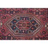 Pink Geometric Kashan Oriental Area Rug Wool Handmade Carpet - 6'4" x 9'9"