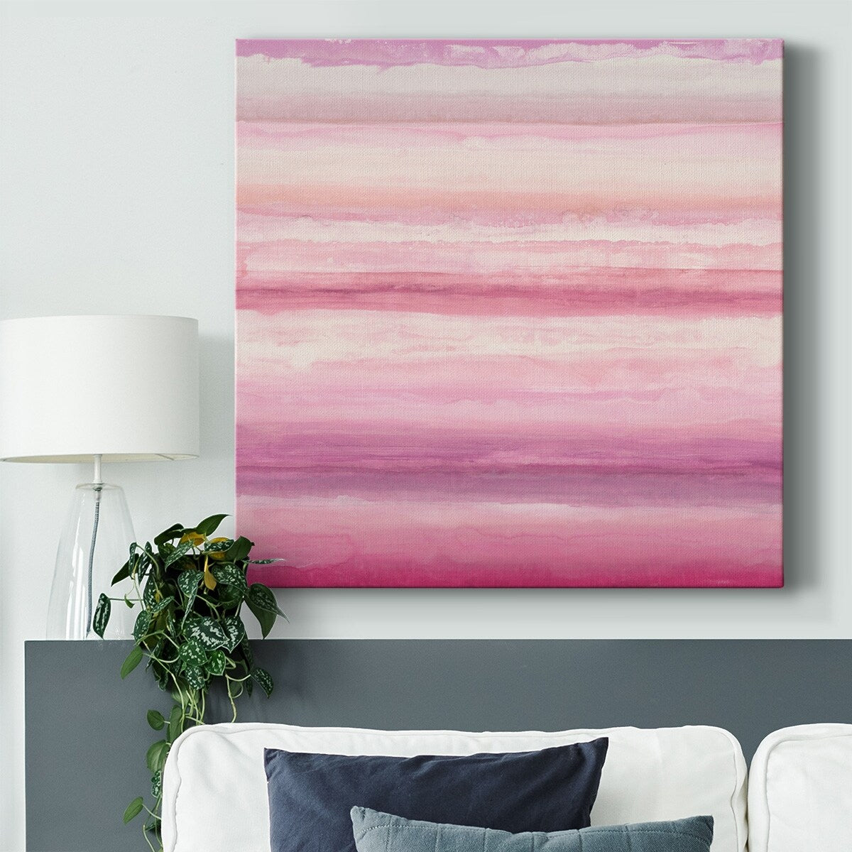 Pink Oasis-Gallery Wrapped Canvas
