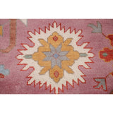 Pink Oushak Area Rug Handmade Oriental Wool Carpet - 9'1"x 11'9"
