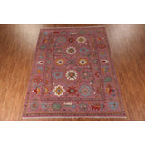 Pink Oushak Area Rug Handmade Oriental Wool Carpet - 9'1"x 11'9"
