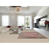 Pink Oushak Indian Area Rug Handmade Bedroom Wool Carpet - 9'0"x 11'10"