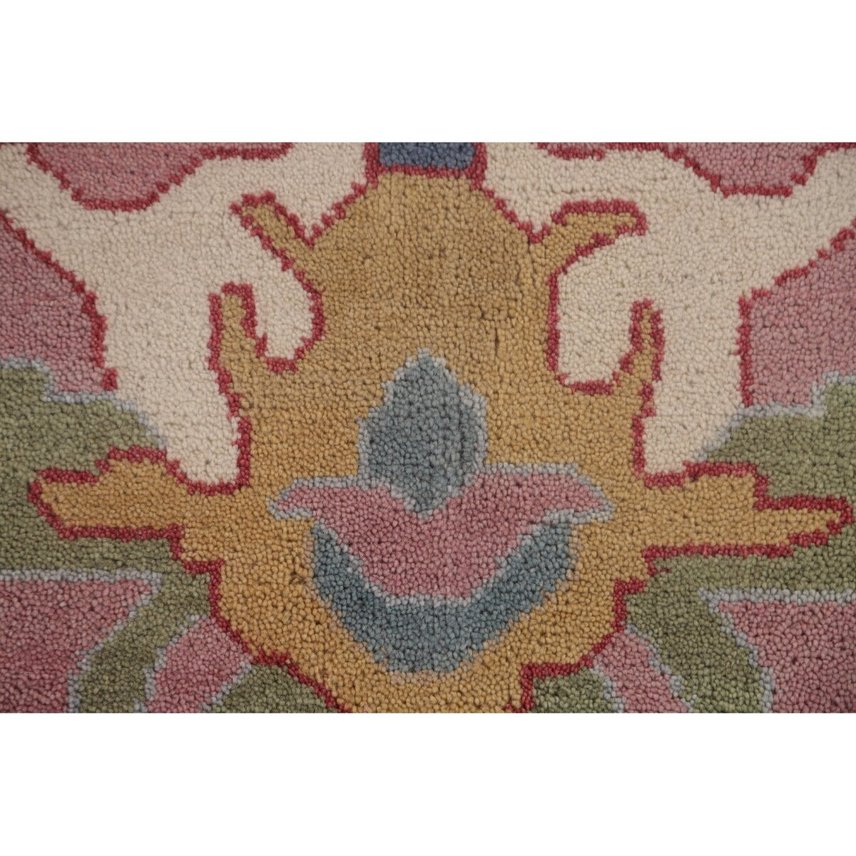 Pink Oushak Indian Area Rug Handmade Bedroom Wool Carpet - 9'0"x 11'10"