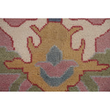 Pink Oushak Indian Area Rug Handmade Bedroom Wool Carpet - 9'0"x 11'10"