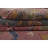 Pink Oushak Indian Area Rug Handmade Bedroom Wool Carpet - 9'0"x 11'10"