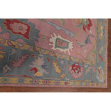 Pink Oushak Indian Area Rug Handmade Bedroom Wool Carpet - 9'0"x 11'10"