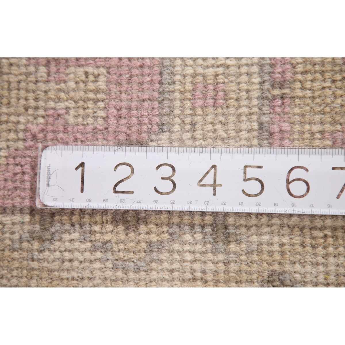 Pink Oushak Oriental Runner Rug Handmade Floral Wool Carpet - 2'7"x 9'11"