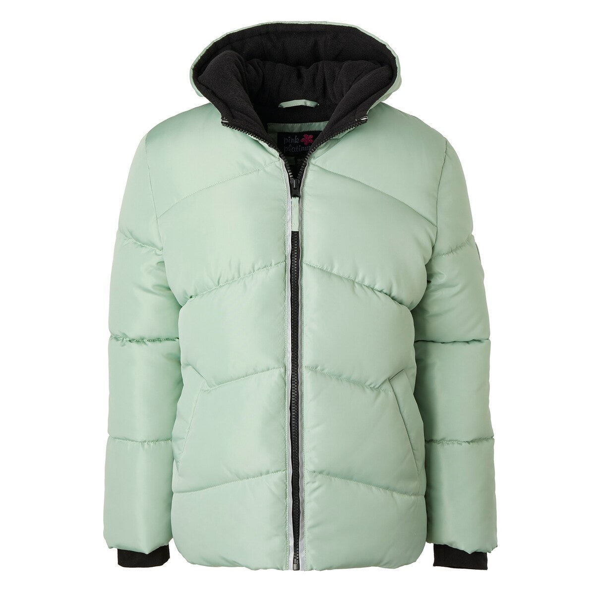Pink Platumin Girls Irridescent Foil GWP Puffer