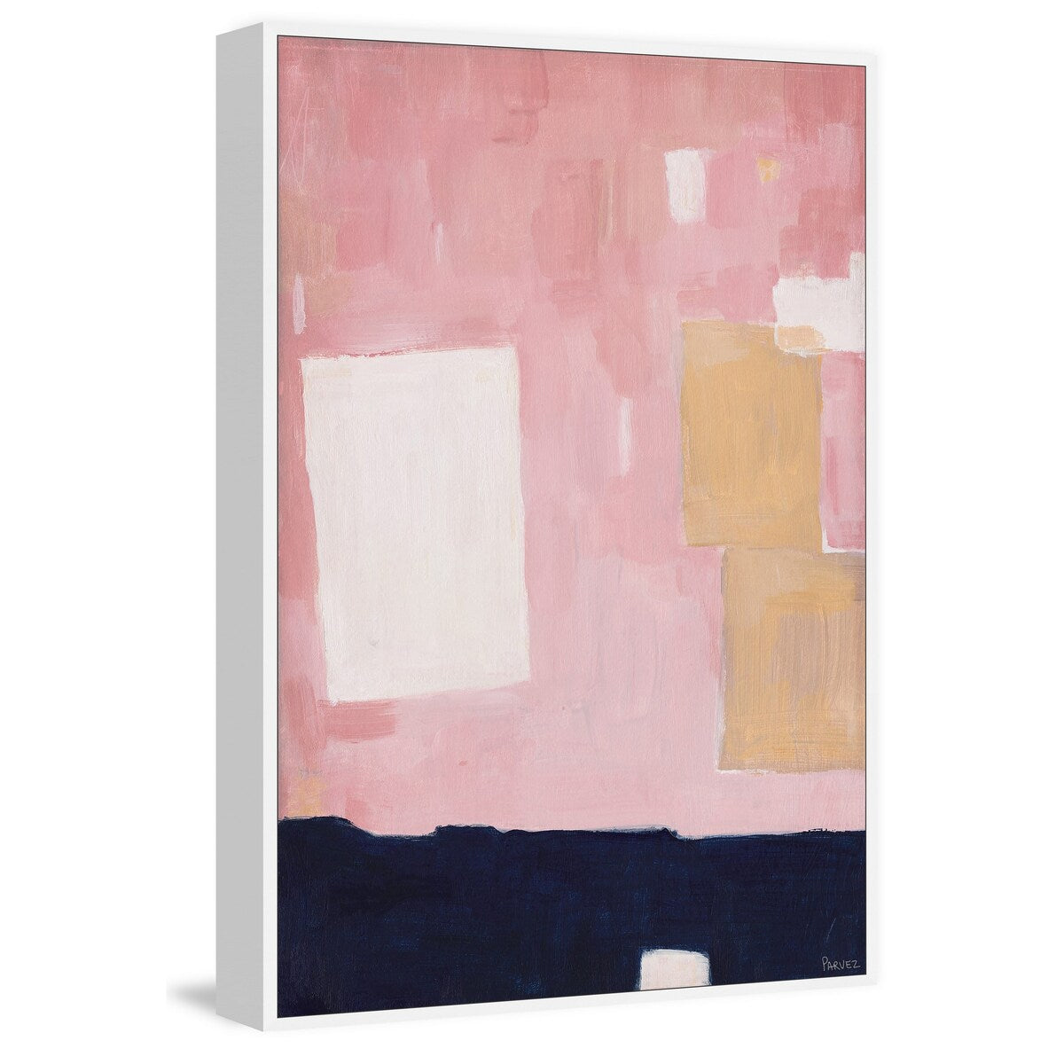Pink Skies Floater Framed Print on Canvas
