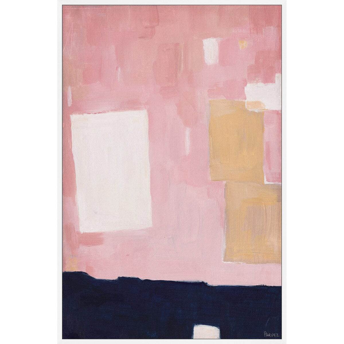 Pink Skies Floater Framed Print on Canvas