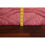Pink Trellis Moroccan Oriental Staircase Runner Rug Hand-tufted - 2'6" x 7'10"