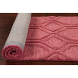 Pink Trellis Moroccan Oriental Staircase Runner Rug Hand-tufted - 2'6" x 7'10"