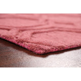 Pink Trellis Moroccan Oriental Staircase Runner Rug Hand-tufted - 2'6" x 7'10"