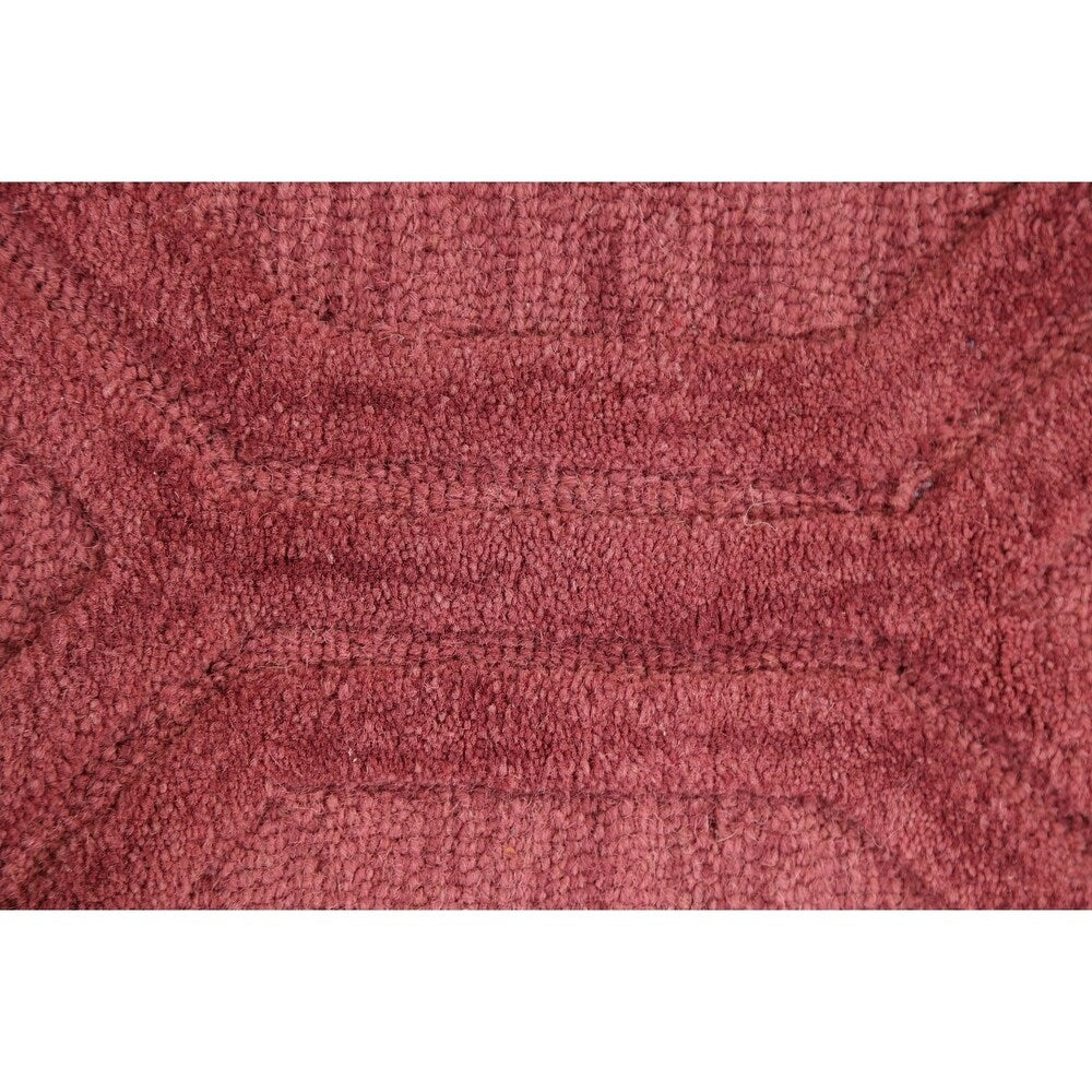 Pink Trellis Moroccan Oriental Staircase Runner Rug Hand-tufted - 2'6" x 7'10"