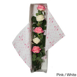 Deco Flowers All Occasion Silk Rose Flower Bouquet and Gift Box