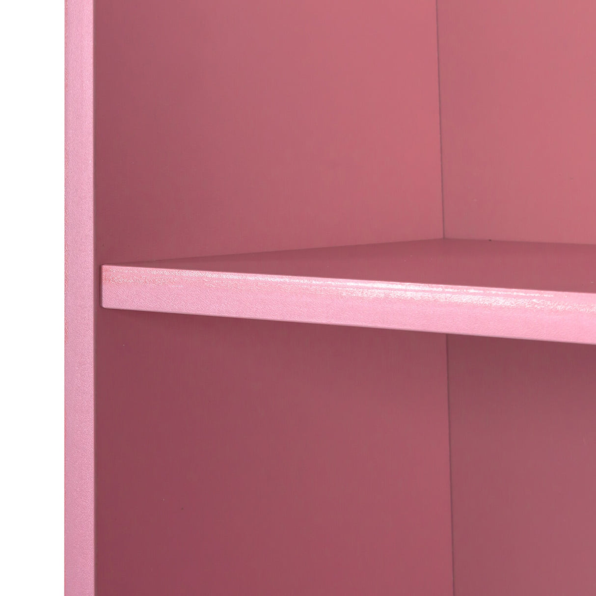 Pink Wood Modern Simple Hair Desk Multi-Layer Storage Space 2 Drawers - 13.19 x 39.76 x 66.93