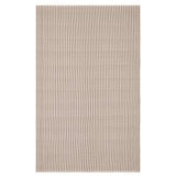 Pinstripe Brown/Ivory Handwoven Indoor/Outdoor Rug