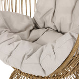 Pintan Outdoor Wicker Swivel Egg Chair by Christopher Knight Home