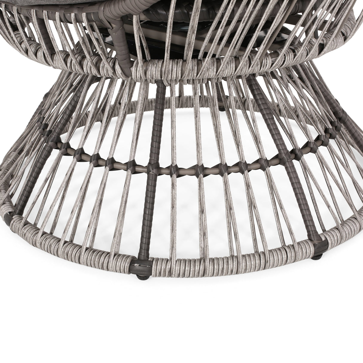 Pintan Outdoor Wicker Swivel Egg Chair by Christopher Knight Home