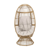 Pintan Outdoor Wicker Swivel Egg Chair by Christopher Knight Home