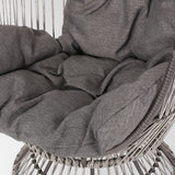 Pintan Outdoor Wicker Swivel Egg Chair by Christopher Knight Home
