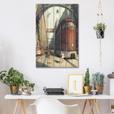 Pioneer'S Dead Print On Wood by Waldemar Kazak - Multi-Color