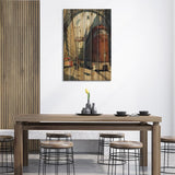 Pioneer'S Dead Print On Wood by Waldemar Kazak - Multi-Color
