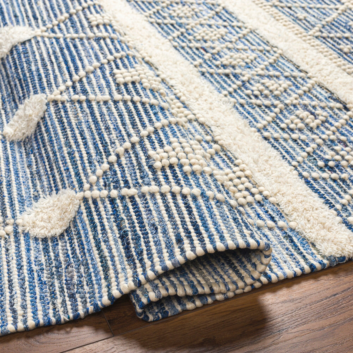 Pippa Handmade Farmhouse Cotton & Wool Area Rug