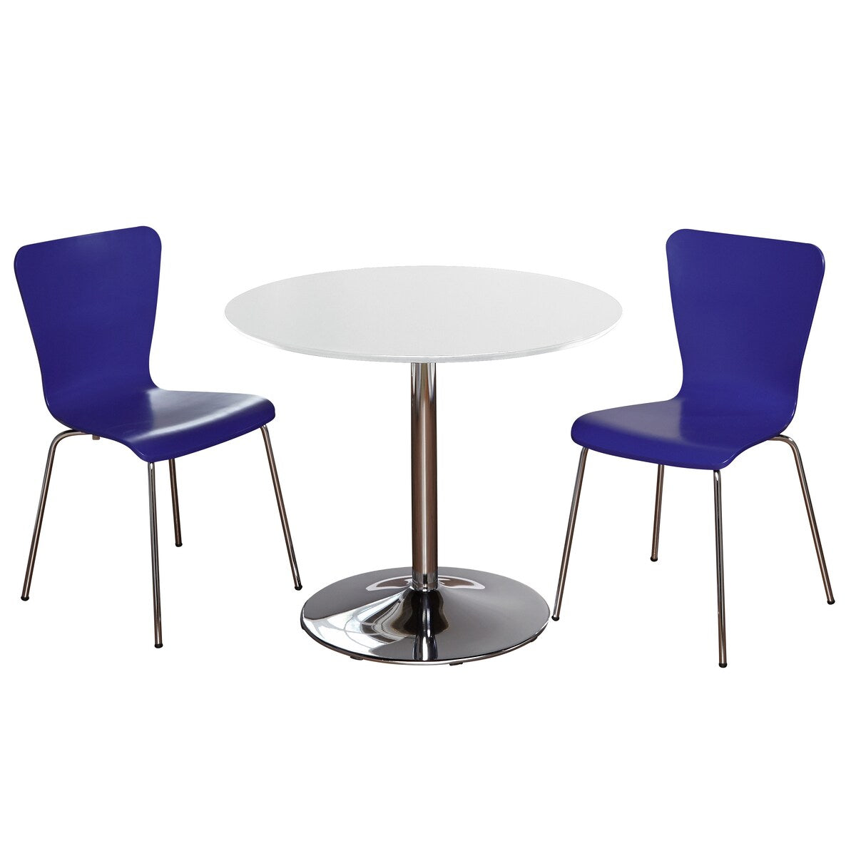 Pisa Bentwood Chair, Set of 2, Blue