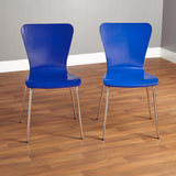 Pisa Bentwood Chair, Set of 2, Blue