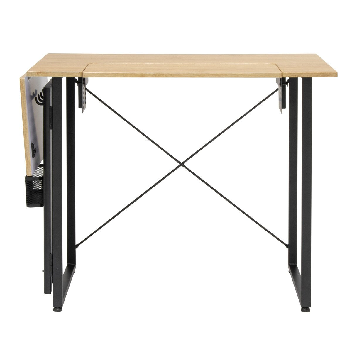 Sew Ready Pivot Sewing Table with Storage Panel and Adjustable Platform