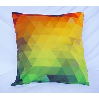 Pixelated - Rainbow - Cotton Throw Pillow