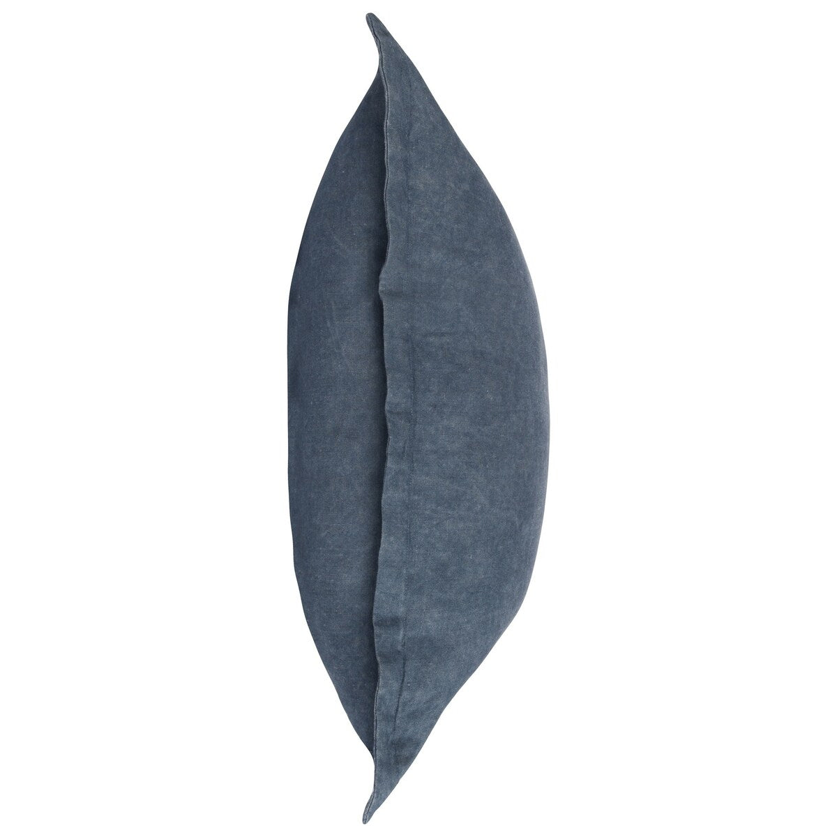 Pixie 22 x 22 Square Soft Fabric Accent Throw Pillow, Flange Edges, Navy - Blue