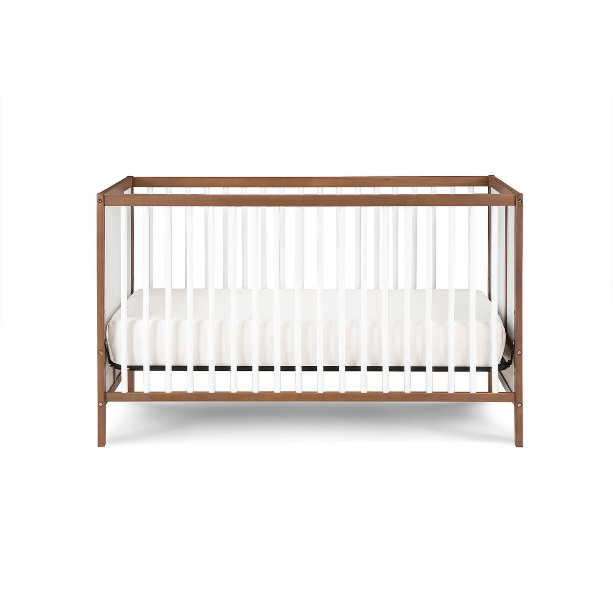 Pixie Finn 3-in-1 Crib in Walnut/White