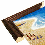 Plages De France-VINAPP122839 Framed Print 20"x12" by Vintage Apple Collection