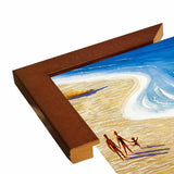 Plages De France-VINAPP122839 Framed Print 20"x12" by Vintage Apple Collection